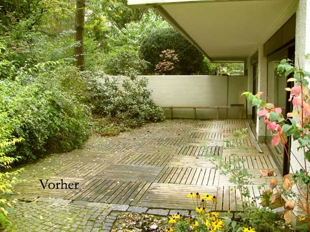 Holzterrasse vorher - ANDERLIK GmbH München