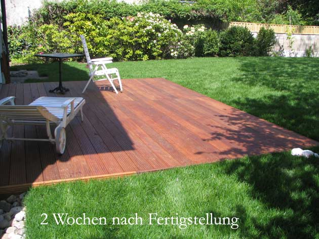 Terrassendielen fertig verlegt - ANDERLIK GmbH München